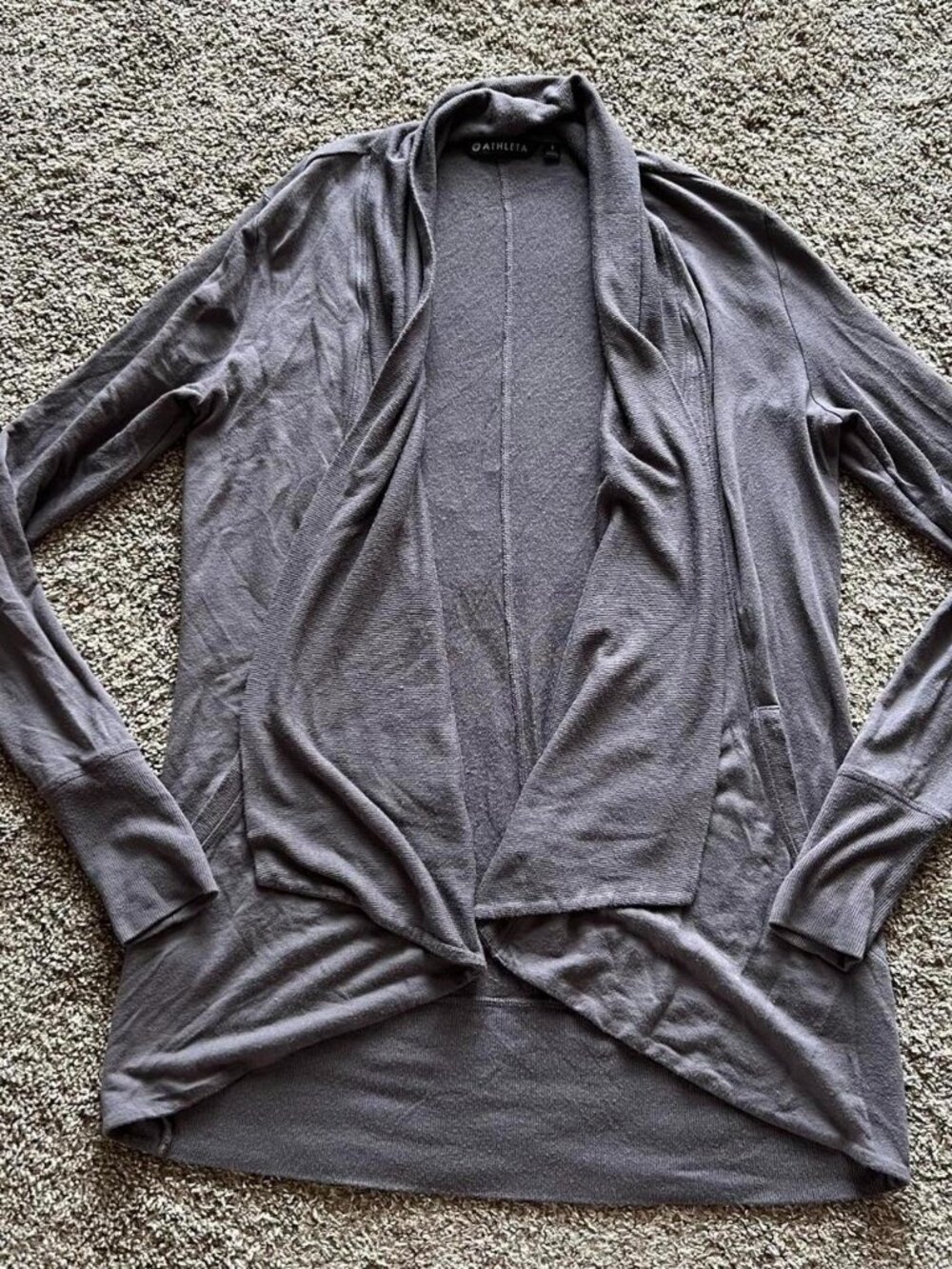 Athleta Gray Knit Cardigan